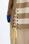 Striped fleece oversize sweatshirt
