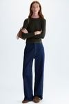 Ribbed knit fitted top