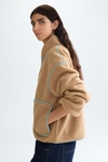 Straight-fit reversible shearling and neoprene jacket