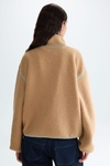 Straight-fit reversible shearling and neoprene jacket