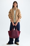 Straight-fit reversible shearling and neoprene jacket