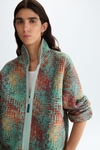 Straight-fit reversible shearling and neoprene jacket