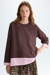A-line bicolour double T-Shirt