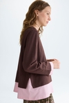 A-line bicolour double T-Shirt