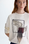 Print jersey straight-fit t-shirt