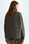 Origami Oversize fleece nylon sweatshirt