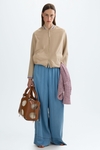 Stretch knit technical bomber jacket