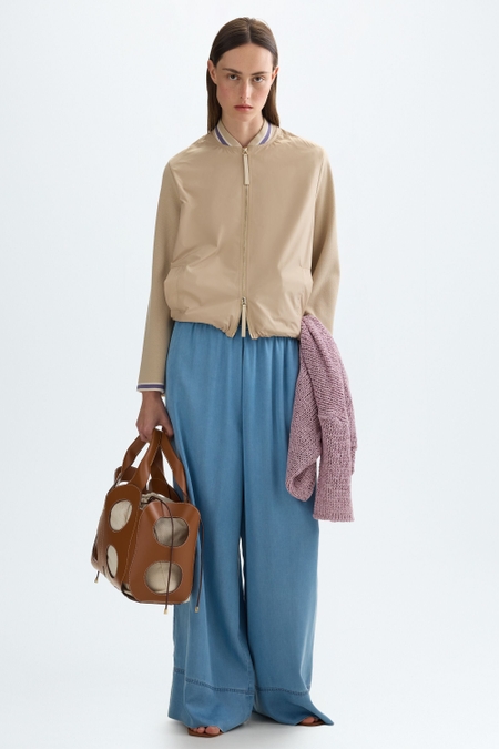 STRETCH KNIT TECHNICAL BOMBER JACKET