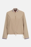 Stretch knit technical bomber jacket