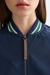 Stretch knit technical bomber jacket