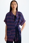 Weave oversize-fit gilet