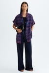 Weave oversize-fit gilet