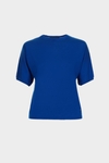 Merino wool short-sleeved sweater
