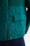 Origami quilted technical fabric knit jacket