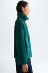 Origami quilted technical fabric knit jacket