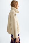 Origami quilted technical fabric knit jacket