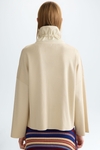 Origami quilted technical fabric knit jacket
