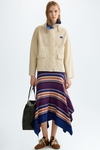 Origami quilted technical fabric knit jacket