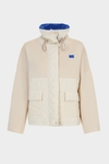 Origami quilted technical fabric knit jacket