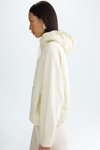 Chaqueta combinada acolchado capucha