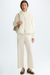 Chaqueta combinada acolchado capucha