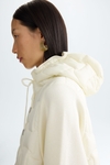 Chaqueta combinada acolchado capucha