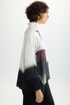 Cala printed oversize twill blouse