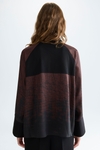 Lettering printed oversize twill blouse