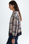 Cárdigan corto oversize jacquard