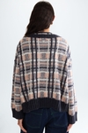 Cárdigan corto oversize jacquard