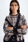 Cárdigan corto oversize jacquard