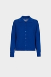 Merino wool straight-fit short cardigan
