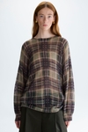 Chequered Mohair Oversized Sweater