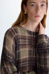 Chequered Mohair Oversized Sweater