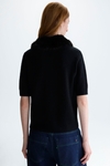 Fitted Polo with detachable fur collar