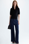 Fitted Polo with detachable fur collar