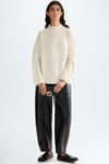 Wool straight-fit mock-neck sweater