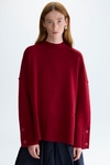 Wool straight-fit mock-neck sweater