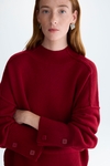 Wool straight-fit mock-neck sweater