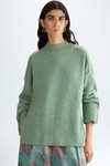 Wool straight-fit mock-neck sweater