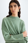 Wool straight-fit mock-neck sweater