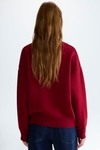 Diamond intarsia oversize sweater