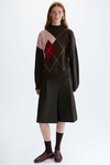 Diamond intarsia oversize sweater