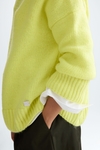 V-neck mohair oversize sweater