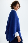 Mohair asymmetric poncho