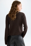 Wool knit fitted jacket