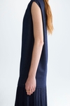 Lurex asymmetric straight-fit top