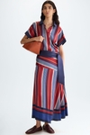 Vestido camisero recto twill estampado