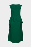 Linen A-line midi dress