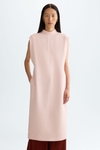 Midi straight-fit crepe dress